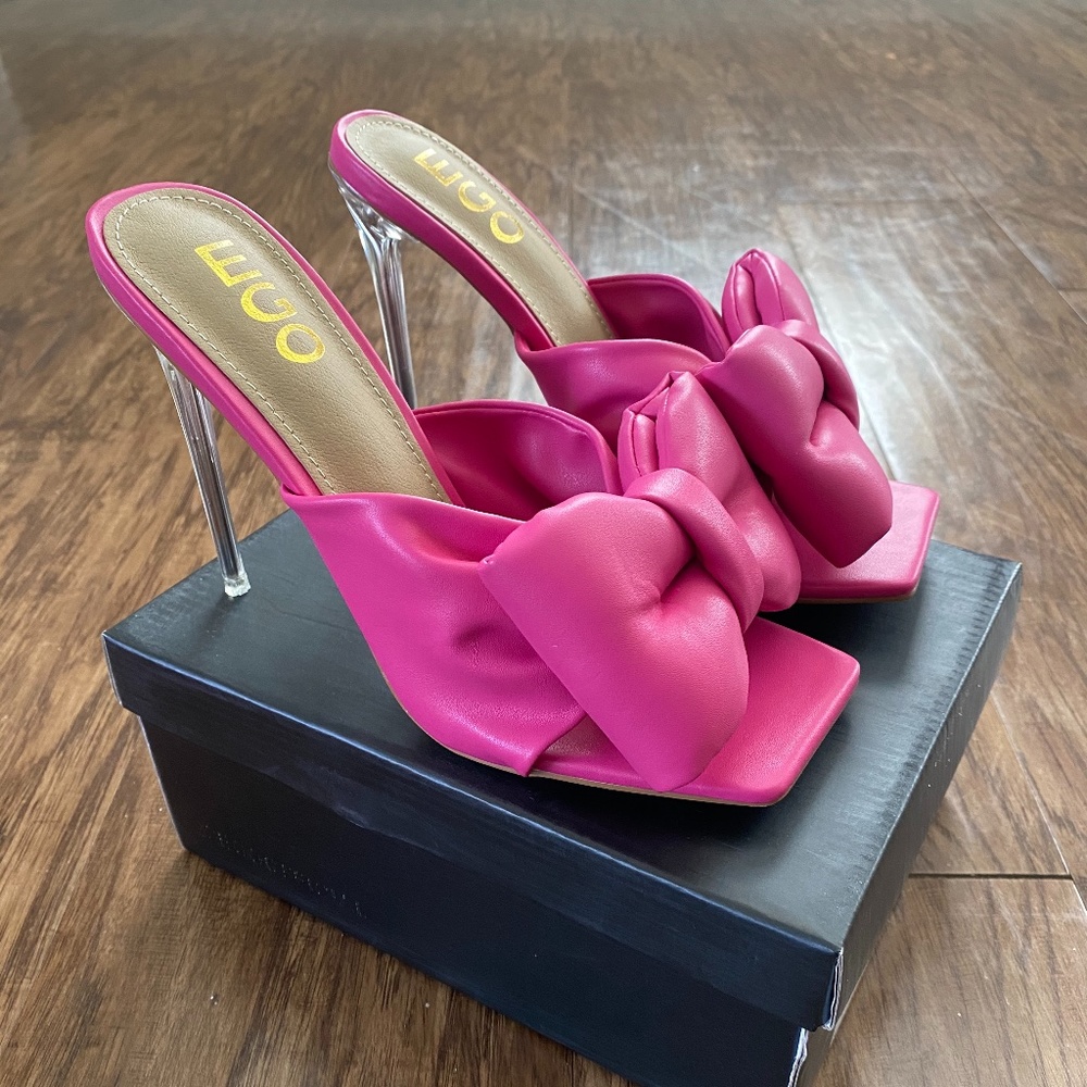 Pink Bow Mule